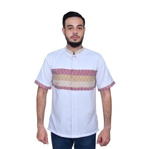 Rafi - Baju koko putih lengan pendek